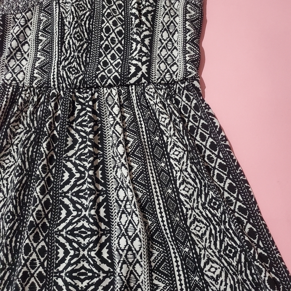 American Eagle Outfitters Black And White Print Summer Dress - Picture 6 of 12